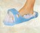 Generic Easy Feet Foot Cleaner Easyfeet Scrubber Brush Massager Clean Bathroom Shower Blue Slippers Spa Treatment