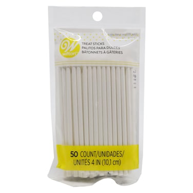 Wilton Treat Sticks 191000849 White 4inch 50 PCS