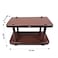 Esqube Coffee Table Center/Teapoy Plastic Table (Brown)