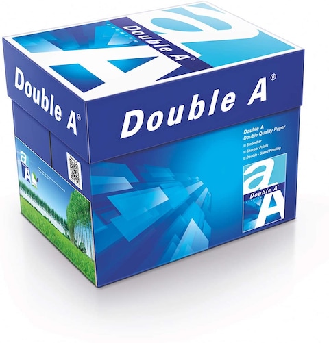 Buy Double A Photocopy A4 Size 80Gsm Paper - 5 Ream, White in UAE