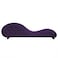 In House Romantic Chaise Longue Luxury And Romantic Design Sofa With Bed Mode Upholstery Pattern Of Velvet Fabric - Dark Purple
