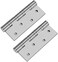 AL ARQAM 2PCS Cabinet Butt Hinge, Folding Door, Stainless Steel Mute Door Hinge Home Bearing Furniture Hardware Accessories Furniture Hing Silver Hinges