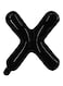 Party Time Letter X Foil Party Balloon - Black