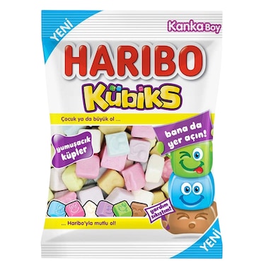 Haribo Squishy Soft Candy Cubes 80g