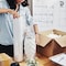 Duchic, [3 Roll] Clear Stretch Film Wrap - 500mm Heavy Duty Plastic Shrink Wrap for Pallet Wrap, Packing, Moving and Packaging - Cling Wrap, 1.30 kg, 400g core