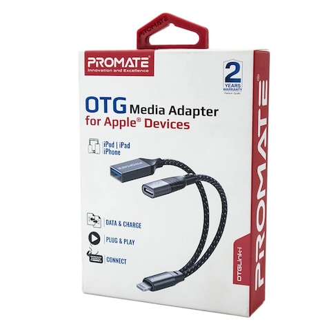 Promate OTGLink-i OTG Media Adapter for iOS Devices