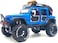 YALLABUYIT 1:24 Scale Diecast Vehicle - Jeep Off-Road Kings Jeep Wrangler Unlimited with Variable Colors (BLUE)
