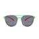 Atom baby sunglasses, K111-6, Polarized UV400 sunglasses for Boys, Age 3-10 shiny green and Red frame shiny orange temple smoke polarized  lens