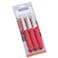 6 PC PARING KNIFE SET RED