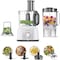 KENWOOD Food Processor 1000W Multi-Functional with 2 Stainless Steel Disks, Blender, Grinder Mill, Whisk, Dough Maker FDP65.400WH White
