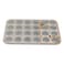 Home Maker Granite Non-Stick 24-Cup Mini Muffin Pan Beige