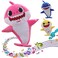 Baby Shark Singing Plush Toy with LED light (BLUE )