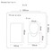 Toilet floor mat 4-piece bathroom carpet door mat 4-piece bathroom floor mat and shower curtain