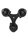 Generic - 5-Piece Sports Camera Triple Suction Cup Mount Set Black