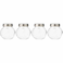 Harmony Table Top Candy Jars Clear/Silver 200ml 4 PCS