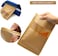 Generic Kraft Stand Up Pouch Bags, 50Pcs 9*14Cm Kraft Paper Zipper Pouch, Storage Brown Paper Bags With Zip Lock And Transparent Window