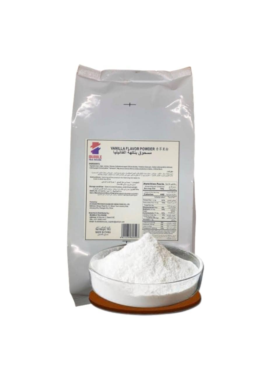 Buy Vanilla Flavor Powder 1KG - for Bubble tea, Milk tea, Smoothies and ...