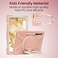 Moxedo Shockproof Rugged Colorful Case with 360 Rotating Kickstand and Shoulder Strap Compatible for Samsung Galaxy Tab S7 Plus 12.4-inch 2020 / S8 Plus 2022 (T730/T970/X800) (Rose Gold)