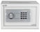 Electronic Digital Safe Box with Cash Deposit Drop-In Slot (20x31x20cm) White