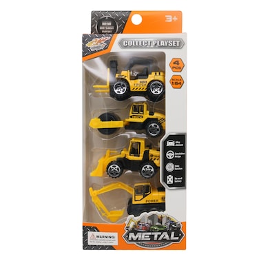 4PCS FREE WHEEL DIE CAST CAR