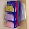 Blooming Time 6 Pocket Large Clear Purse Handbag Hanging Storage Bag Organizer