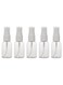 Generic 5-Piece Cosmetic Liquid Spray Bottle White/Clear