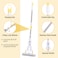 ZALCOON PVA Folding Sponge Mop,  Self Squeeze Super Absorbent PVA Sponge Heads   Telescopic Metal Handel    Household Cleaning Tool for Kitchen, Tiles, Multi-Surface Hard Floors (Pack of 1)