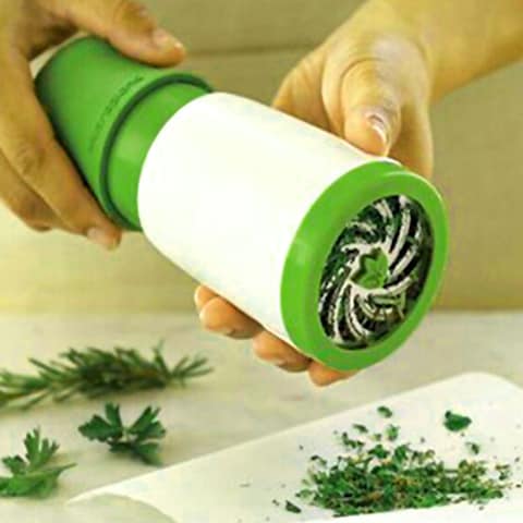 Decdeal - Vegetable Shredder Coriander Shredder Manual Spice Grinder Stainless Steel Coriander Shredder Sauce Pot Squeeze Bottle Kitchen Equipment