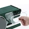 Aiwanto Bathroom Rack Storage Box Hair Dryer Rack With Tissue Roll Holder Hanger Storage Shelf(Green)