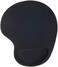 Ntech Mouse Pad With Wrist Gel Rest Support Mouse Pad Silica Gel Hand Pillow Mat- Black