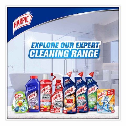 Harpic Power Plus 10x Citrus Most Powerful Toilet Cleaner Blue 1L