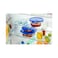 Pyrex Cook &amp; Go Glass Round Dish With Lid Blue And Clear 1.6L