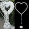 150CM Heart-Shaped Balloon Frame Stand, No Balloons Included, Ideal for Party Decorations, Weddings, Birthdays, and Celebrations(Love sky circle 1002)