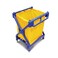 Heavy Duty X Shaped Laundry Cart  with Universal Wheels YELLOW