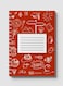 Lowha Spiral Notebook With 60 Sheets And Hard Paper Covers With Back To School Orange Design, For Jotting Notes And Reminders, For Work, University, School