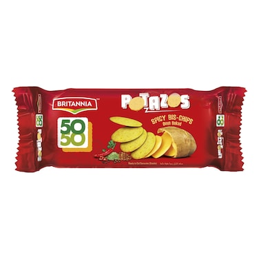 Britannia 50-50 Potazos Spicy Bis-Chips Oven Baked 100g
