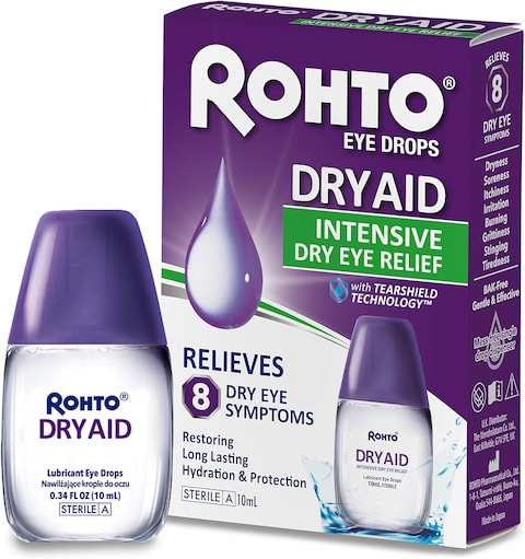 Mentholatum Rohto Dry Aid Intensive Dry Eye Relief - Eye Drops Official UK Stockists