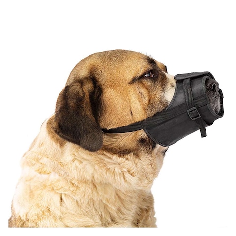 Ferplast Padded Adjustable Nylon Safe Dog Muzzle Extra Large