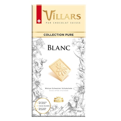 Villars Pure White Chocolate Bar 100g
