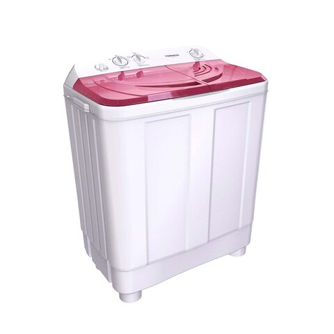 Tornado Half Automatic Washing Machine - 10 Kg - White/ Red - TWH-Z10DNE-W(RD)