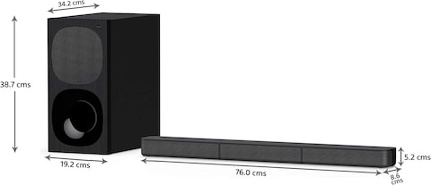 Sony Ht-S20R Real 5.1Ch Dolby Digital Soundbar For TV With Subwoofer And Compact Rear Speakers, 5.1Ch Home Theatre System (400W, Bluetooth &amp; USB Connectivity, HDMI &amp; Optical Connectivity)