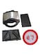 Alsaif-Elec 3-In-1 Electric Sandwich Maker 750W With Dish 90692/1-B15 Black/Silver/Red