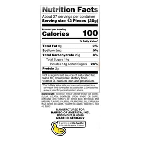 HARIBO GOLDBEARS HALAL 80G