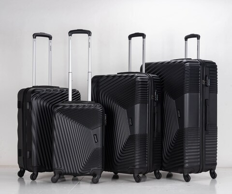 Set of 4 ABS Trolley Luggage With Number Lock 20,24,28,32 Inches