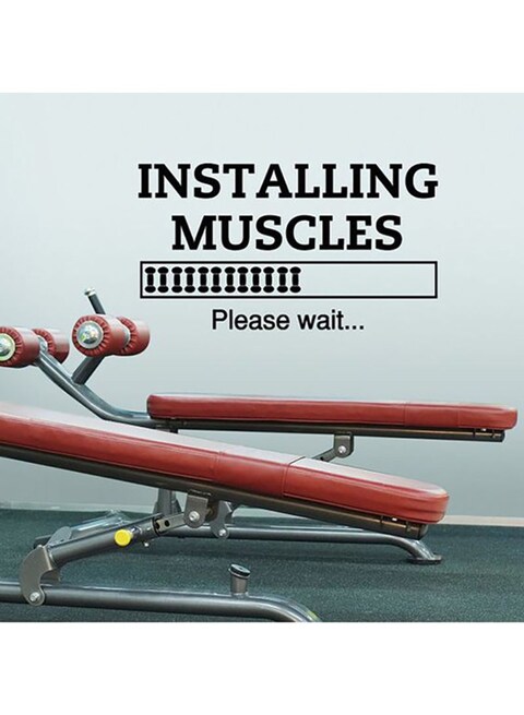 Spoil Your Wall Gym Quote Design Wall Decals Black 60x80cm
