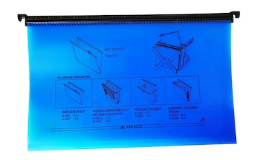 MASCO Hanging File Folder, Blue