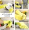 ZALCOON Dishwashing Sponge Gloves for Kitchen ,Silicone Gloves Reusable Rubber Cleaning Gloves ,Silicone Dishwashing Scrubber Glove