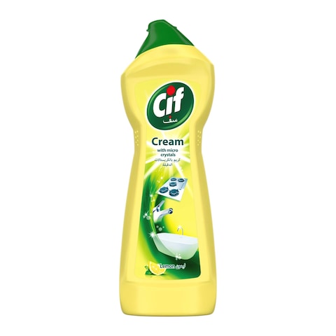 Cif Lemon Cream Cleaner with Micro Crystals - 750 ml