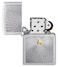 Zippo AE181401 205 Zippo Spiral Satin Chrome Windproof Lighter