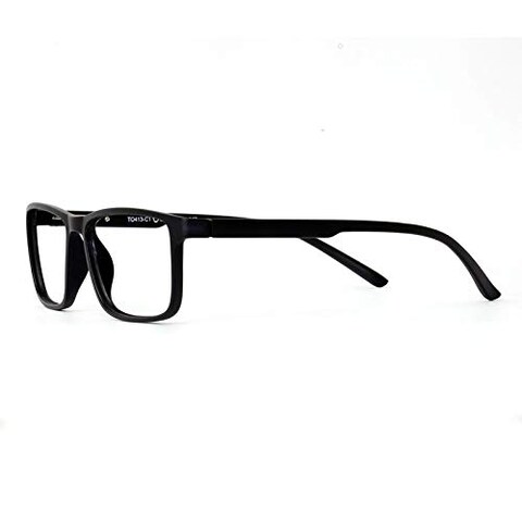 TOM OLIVER Blue Light Blocking Lightweight Computer Screen Glasses, Computer Reading/Gaming/TV/Phone for Women Men Teens Anti Eyestrain &amp; UV Glare (Rectangle,Black)